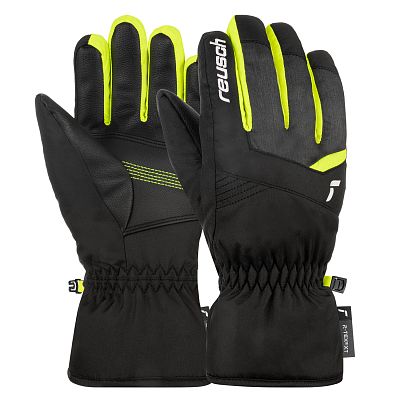 Превью  Перчатки горнолыжные REUSCH Bennet R-Tex XT Junior Blck/Blck Mel/Safety Yellow